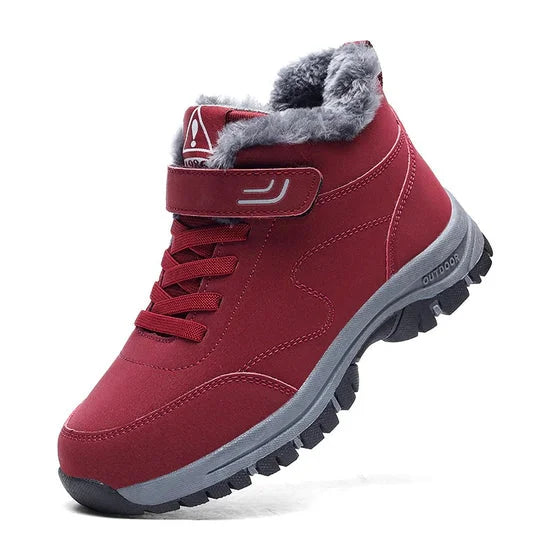Winter Hiker Boots Warm Lining Grip Outsole