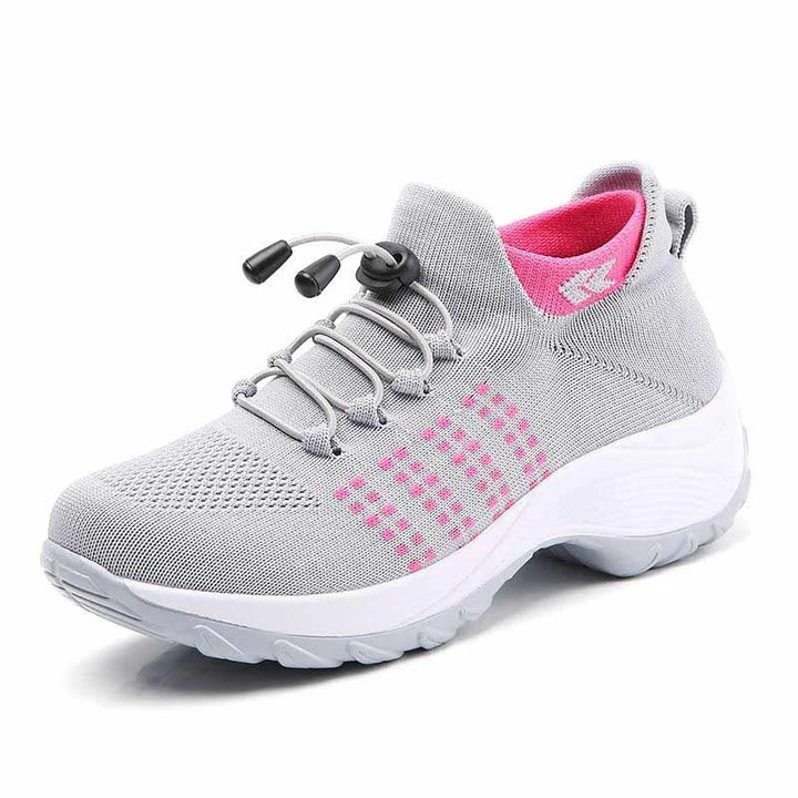 Speed Lace Knit Trainers Shock Absorb Midsole