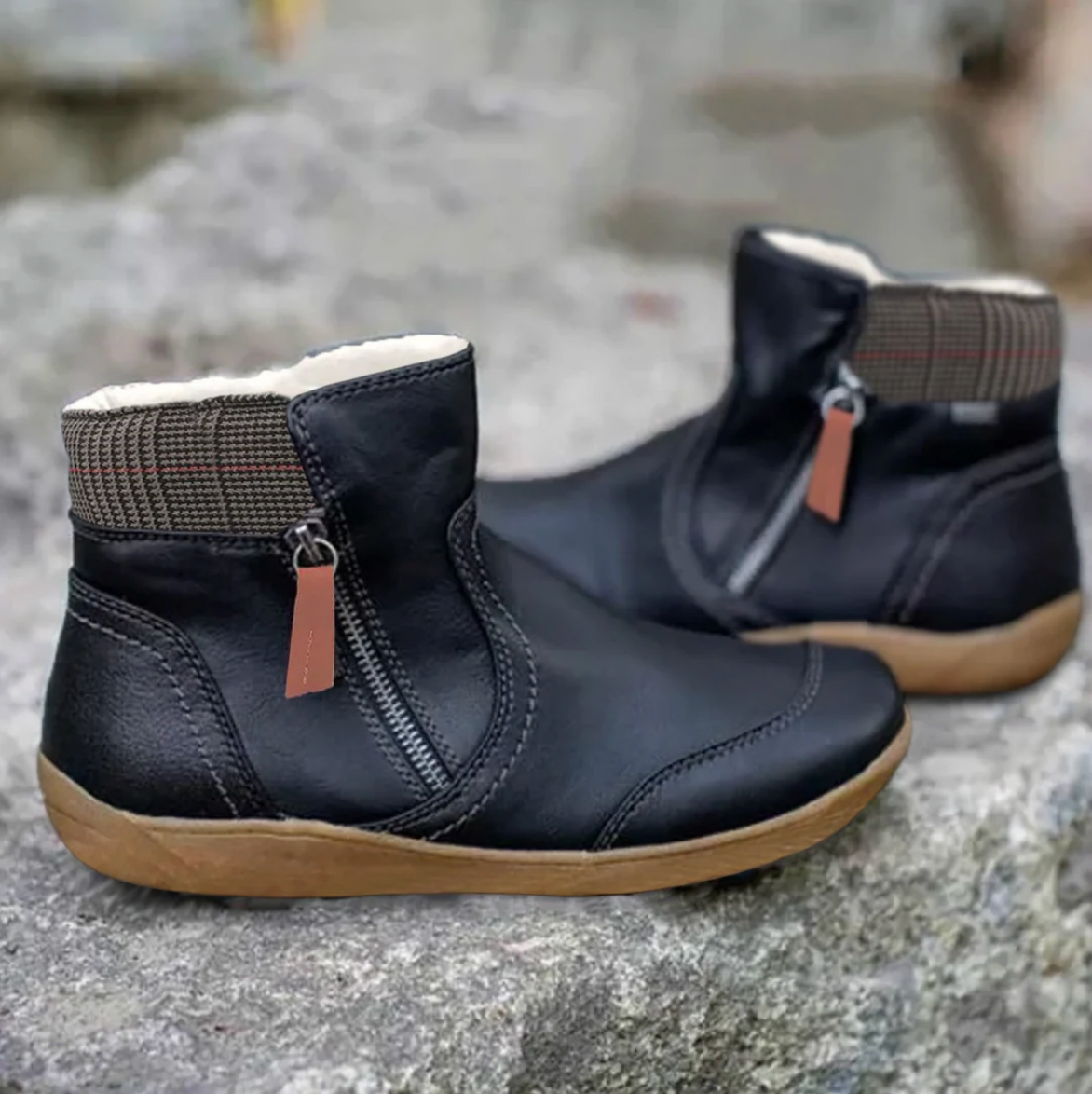 Comfort Ankle Boots Side Zip Non Slip Sole